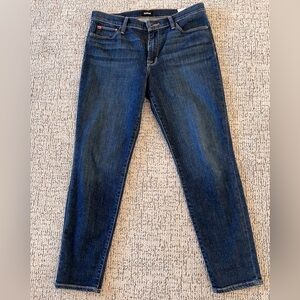 Hudson Natalie mid rise super skinny jeans, never worn, size 30, dark wash.
